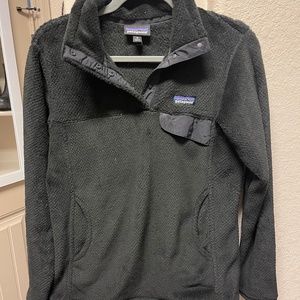 Patagonia Women's Re-Tool Snap-T® Fleece Pullover, Size Medium, Black